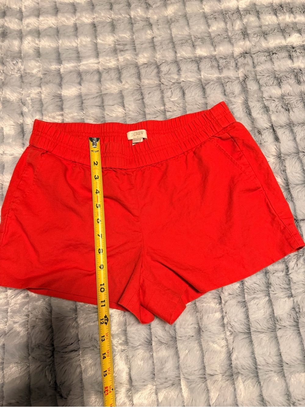 JCrew Boardwalk Pull On Chino Shorts Vibrant Red Size 4